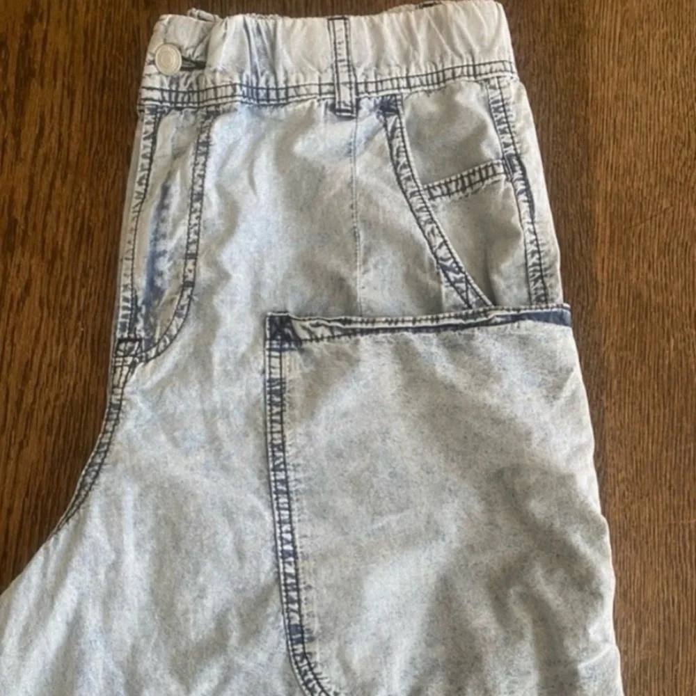 NWOT People Wide-Leg Low-Slouch Boho Low Raise Relaxed Silhouette Drapey feel - Picture 6 of 6